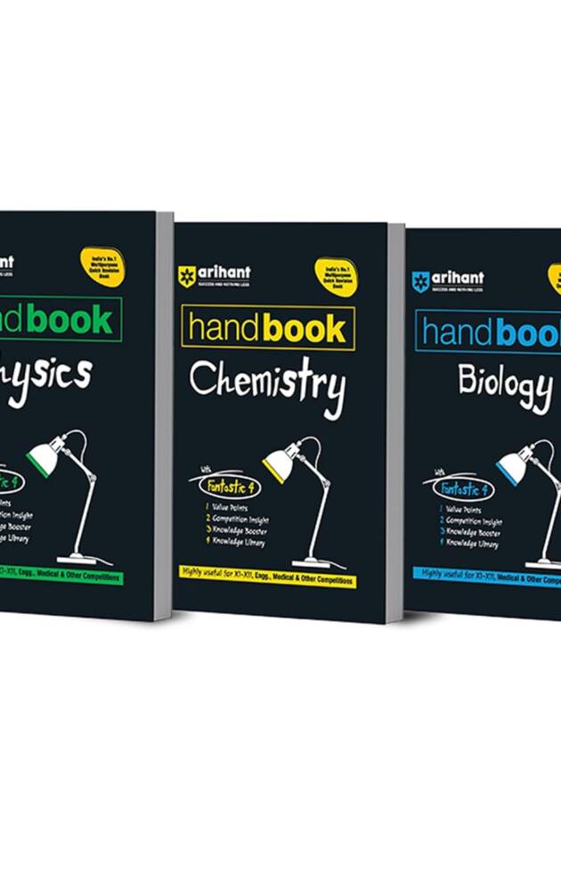 Arihant Handbook Physics,Chemistry, Biology Class 11 and 12 | With Quick Revision Guide | NEET, JEE, CBSE, Engineering & Medical Entrance Exams 2025 | Competition insight | English Medium