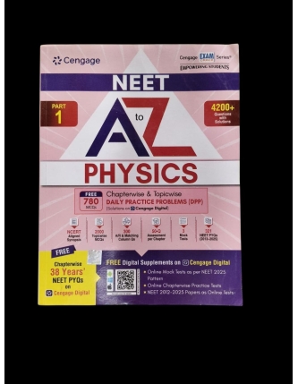 (old edition) Cengage NEET A to Z Physics chapter & topic wise daily practice problems