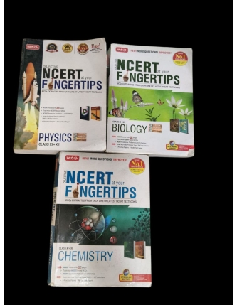 (Old Edition) MTG fingertips NCERT Combo ( Physics, chemistry & biology) Class XI+XII