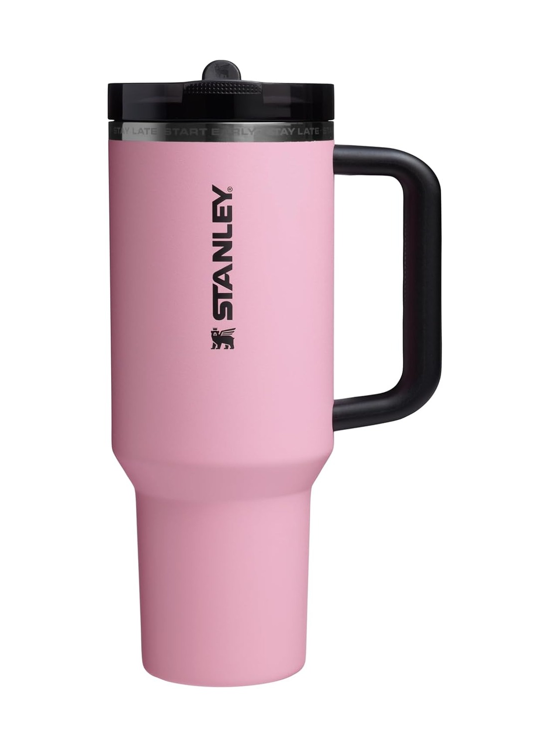 Stanley The Quencher 2.0 Black Pink Stainless Steel Flip Straw Flowstate Tumbler | 1.18 L (40 oz)