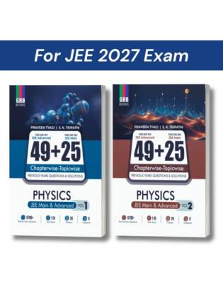 GRB 49+25 Years Chapterwise Physics For JEE Main & Advanced (Vol 1 & 2) By Praveen Tyagi & S. K. Tripathi | Set Of 2 Books