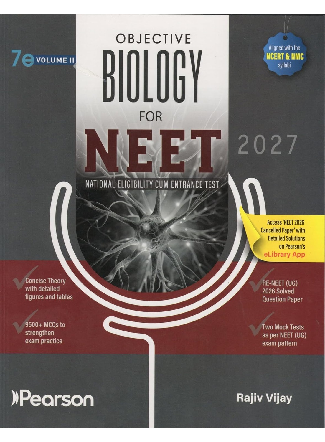 PEARSON Objective Biology For 7th/Ed. NEET Vol 1&2 | NEET & Re-NEET 2026 Papers | 9500+ MCQs - For 2027 Exams | Set of 2 Books - Image 3
