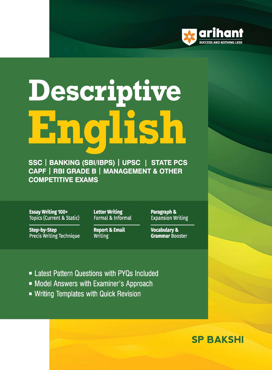 Descriptive English For SSC, Banking, UPSC, PCS & CAPF | Essays, Precis, & Templates | PYQs, Model Answers & Writing Templates